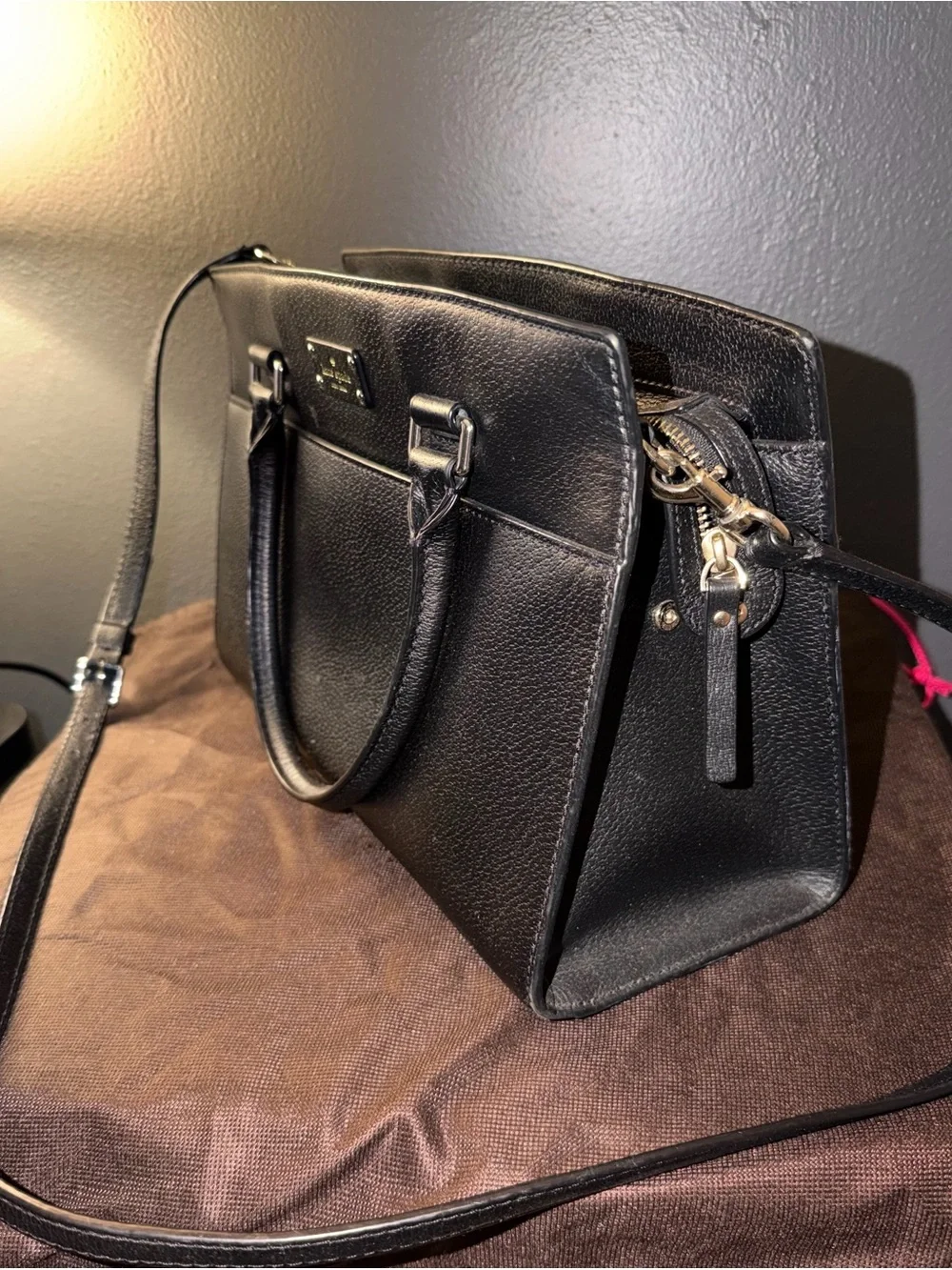 kate spade structured pebbled